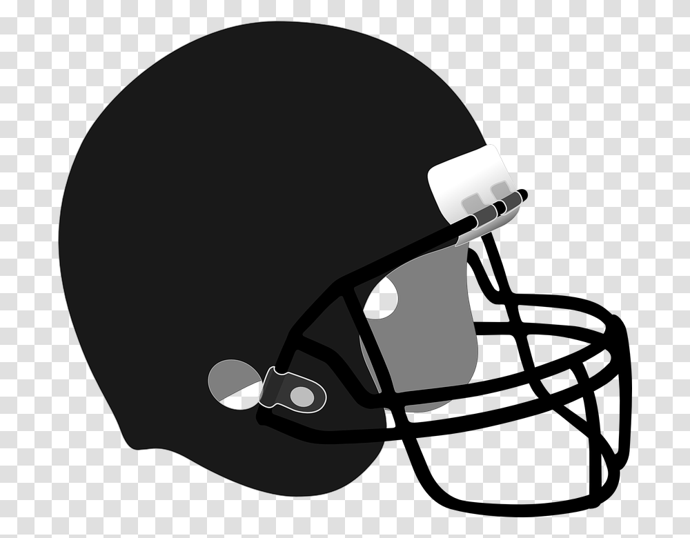 Football Helmet Safety Headwear Blank Black Football Helmet, Apparel, Crash Helmet, American Football Transparent Png