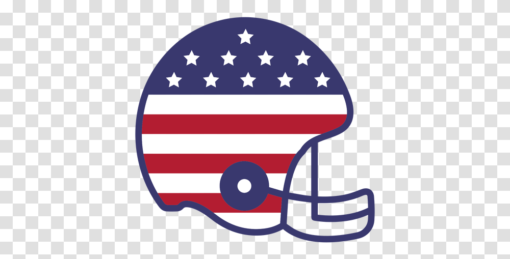 Football Helmet Usa Flag Flat American Football Flag Helemt, Symbol, Vehicle, Transportation, First Aid Transparent Png
