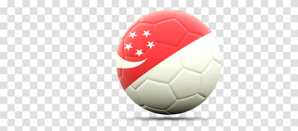 Football Icon Illustration Of Flag Singapore Futbol Ball Singapore, Soccer Ball, Team Sport, Sports Transparent Png