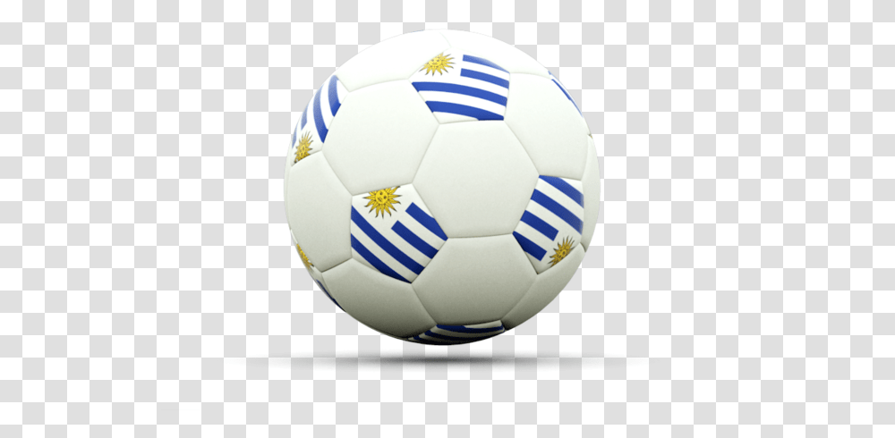 Football Icon Illustration Of Flag Uruguay Football In Belize, Soccer Ball, Team Sport, Sports Transparent Png