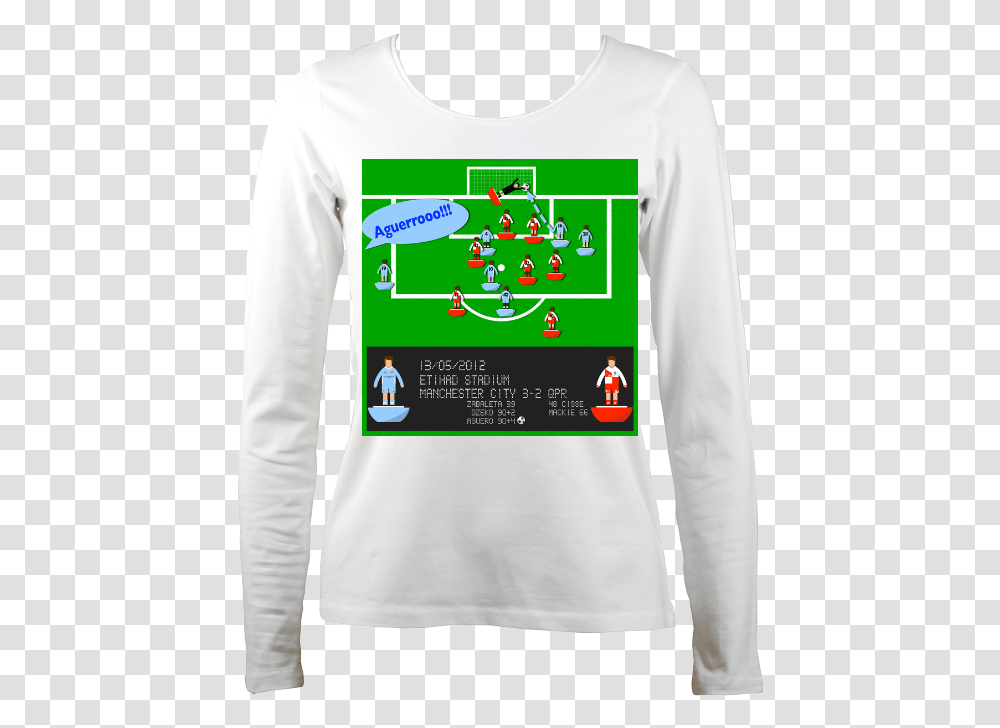 Football Iconic Moment Sergio Aguero Manchester C Sweatshirt, Sleeve, Apparel, Long Sleeve Transparent Png