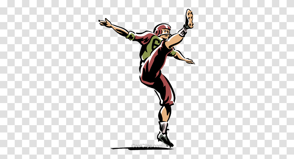 Football Kicker Royalty Free Vector Clip Art Illustration, Person, Kicking, People, Helmet Transparent Png