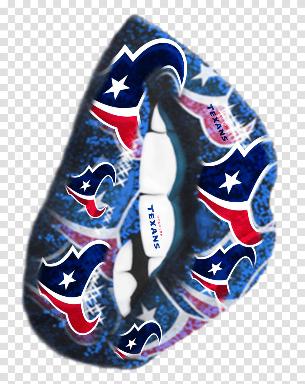 Football Lips Texans Fish, Clothing, Art, Footwear, Shoe Transparent Png