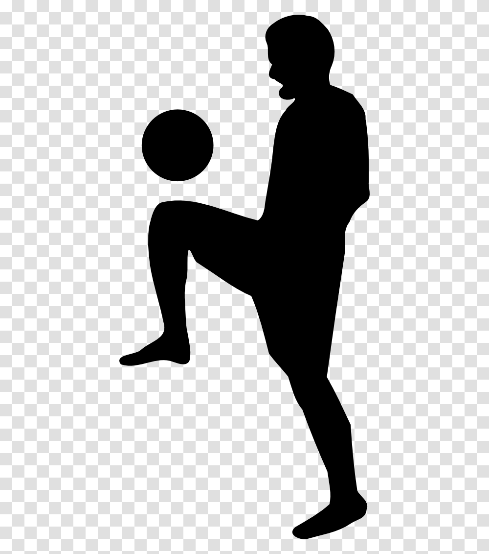 Football Logo Clip Art, Person, Silhouette, Kneeling, Stencil Transparent Png