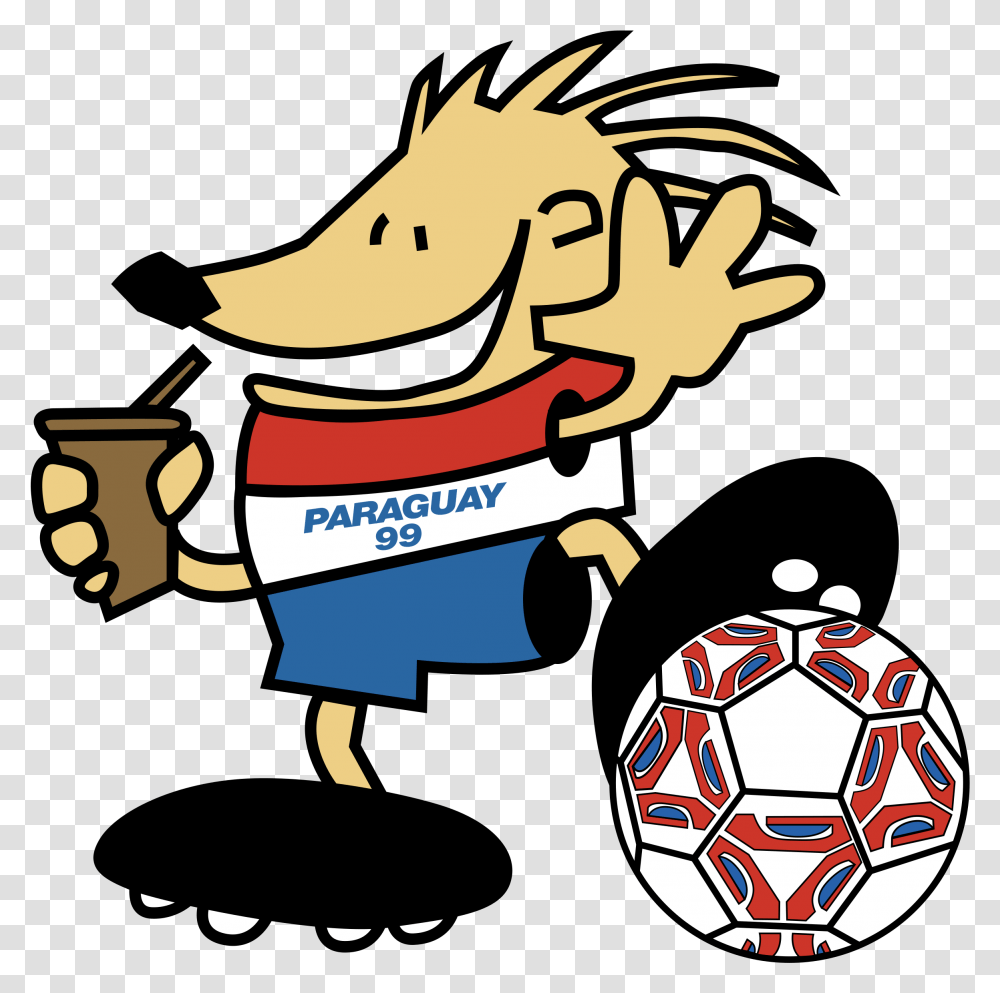 Football Mascot Logo Copa America Paraguay, Soccer Ball, Team Sport, Sports, Sphere Transparent Png