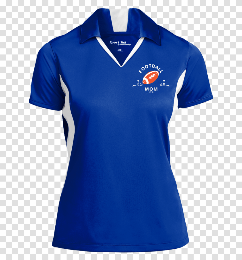 Football Mom Ladies Polo Shirt, Apparel, Jersey, Person Transparent Png