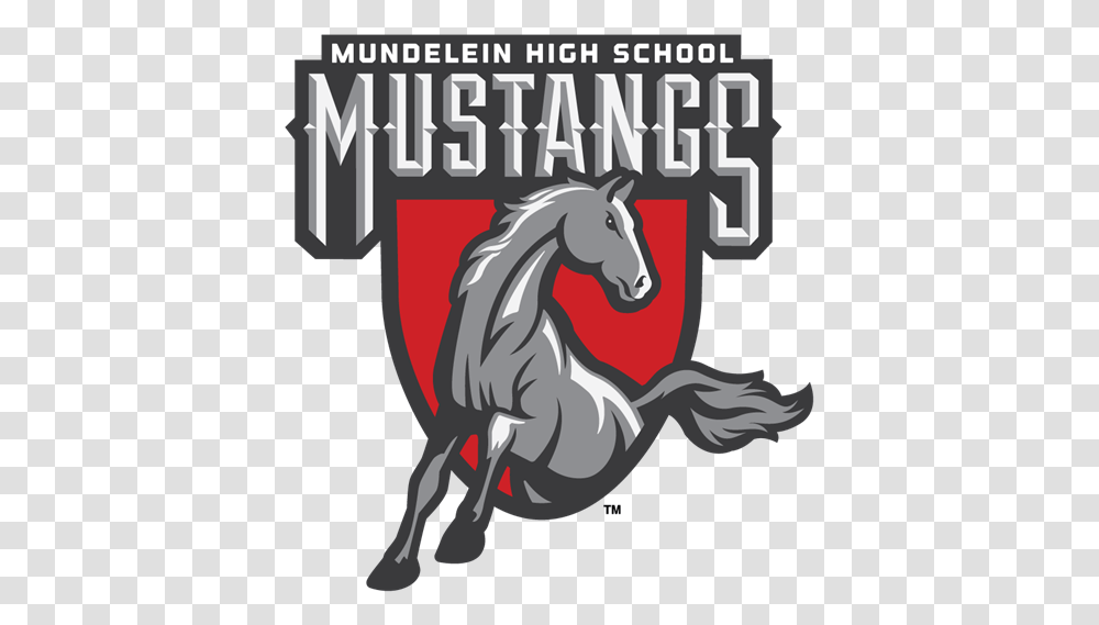 Football Mundelein High School Mundelein Mustangs, Text, Dragon, Poster, Advertisement Transparent Png