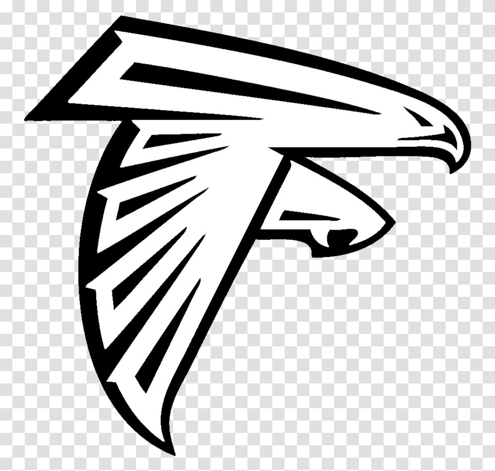 Football Nfl Atlanta Falcons Clipart Atlanta Falcons Logo Svg, Symbol, Emblem, Trademark, Stencil Transparent Png