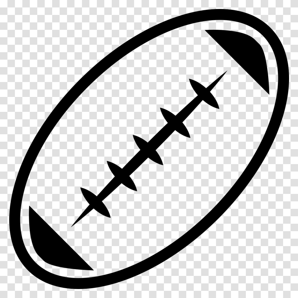 Football Outline Clipart Ball, Sport, Sports, Rugby Ball Transparent Png