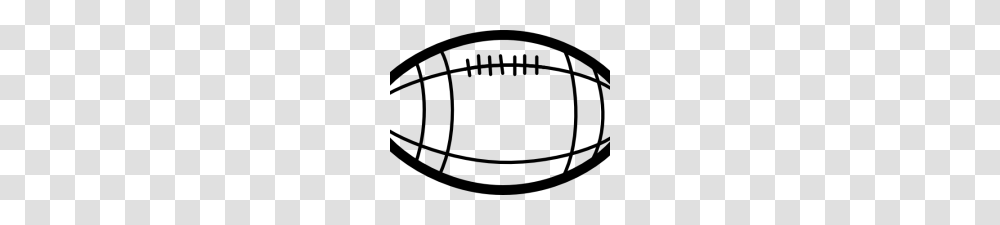Football Outline Clipart Printable Football Template Football, Gray Transparent Png