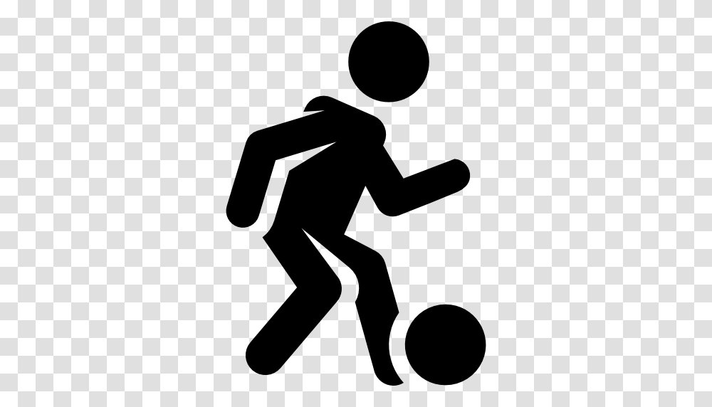 Football, Person, Human, Stencil Transparent Png