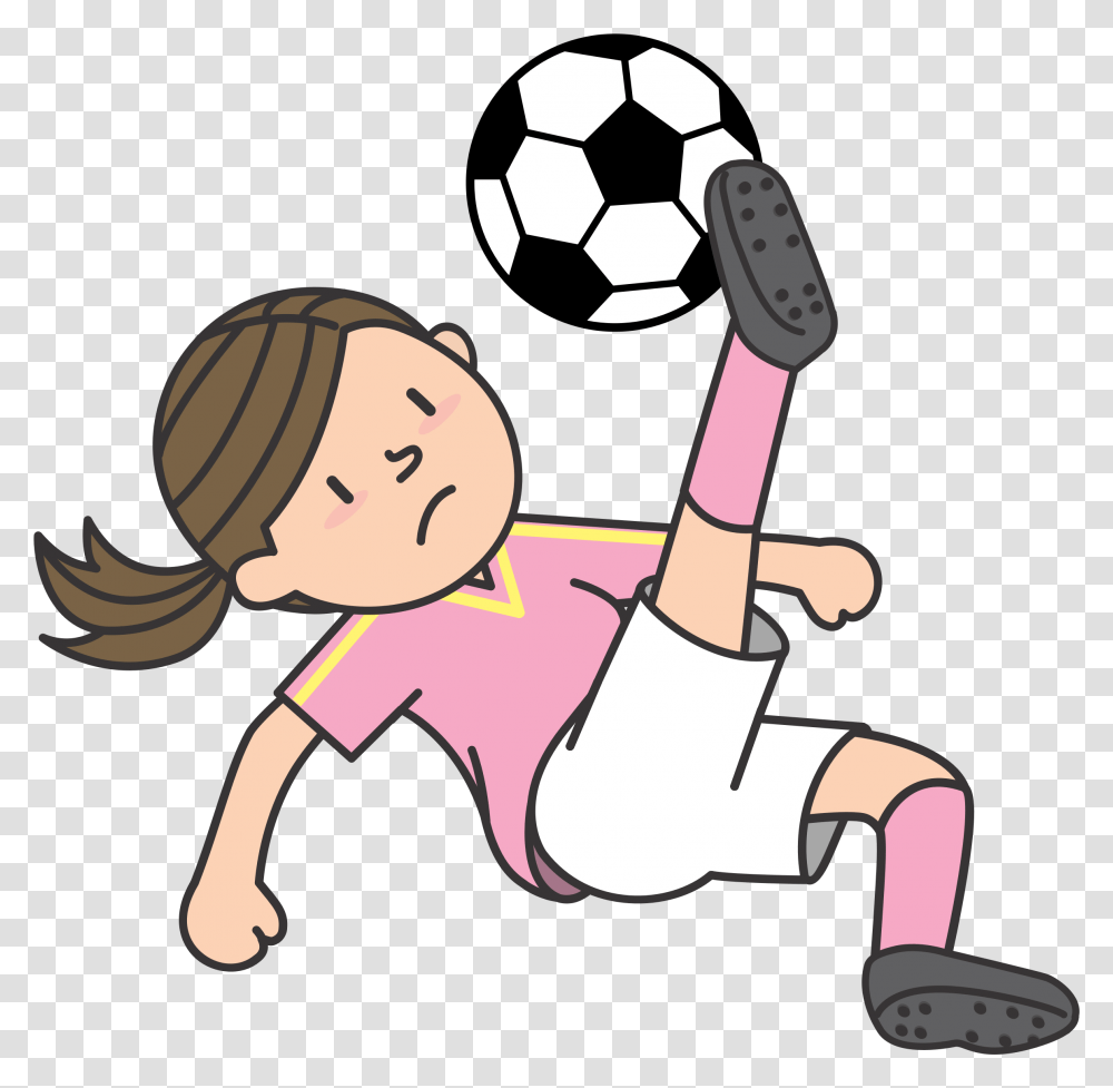 Football Player Clipart Soccer, Kicking, Sport, Sports, Leisure Activities Transparent Png