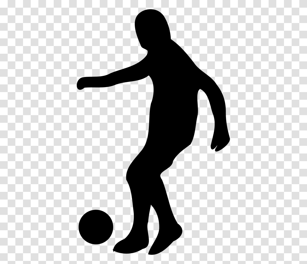Football Player Clip Art Soccer Player Silhouette, Gray, World Of Warcraft Transparent Png