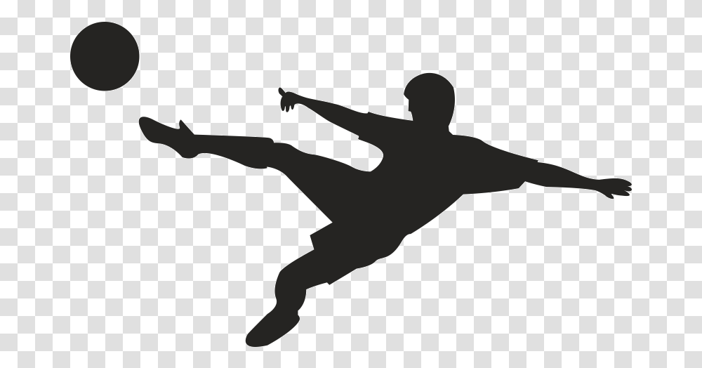 Football Player Clip Art Vector Graphics Silhouette Vector Soccer Player Silhouette, Person, Sport, Kicking, People Transparent Png