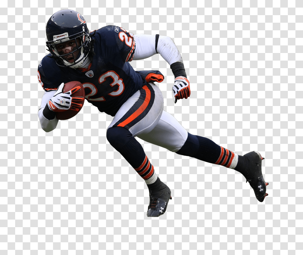 Football Player Clipart Chicago Bears 23 Hester American Football Player Background, Helmet, Clothing, Apparel, Person Transparent Png