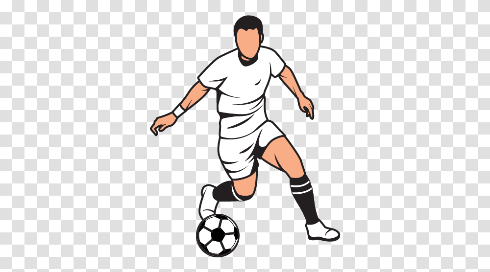 Football Player Clipart Play Football, Person, People, Sport, Shorts Transparent Png