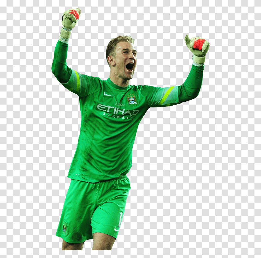 Football Player Joe Hart Manchester City, Clothing, Person, Sleeve, Sphere Transparent Png