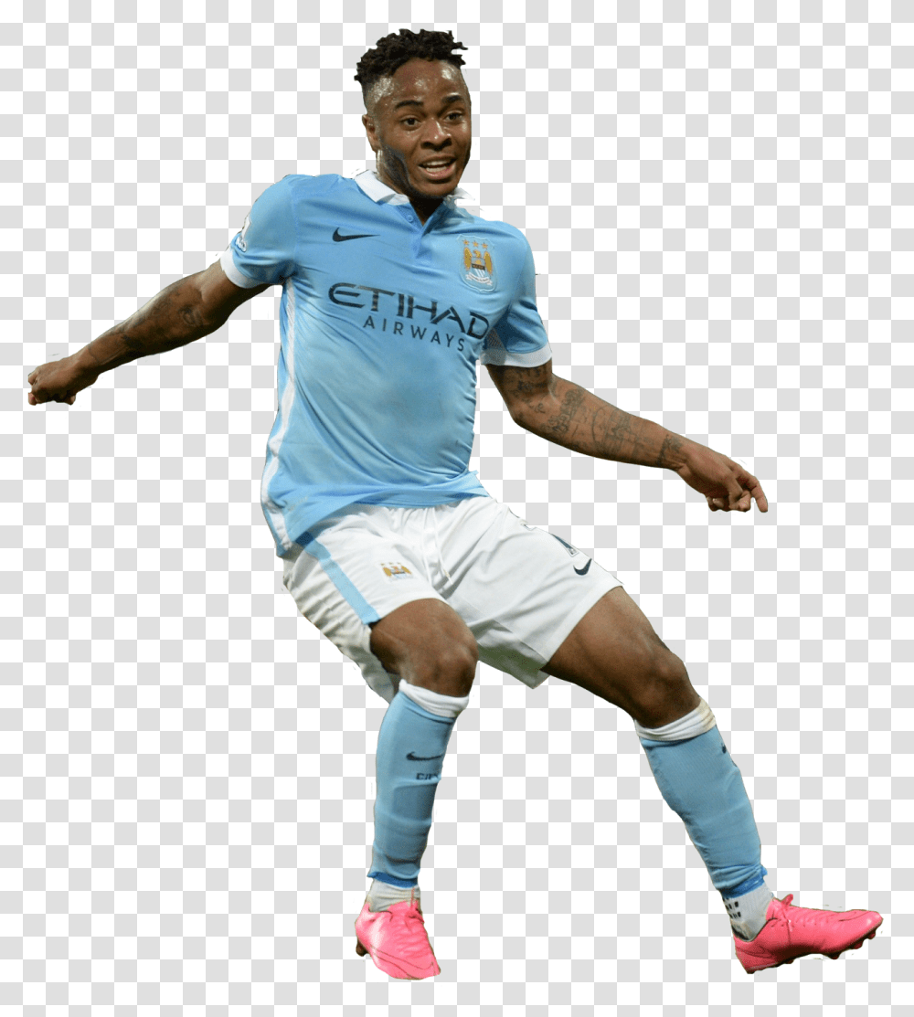 Football Player Manchester Cit Player, Person, Human, People, Kicking Transparent Png