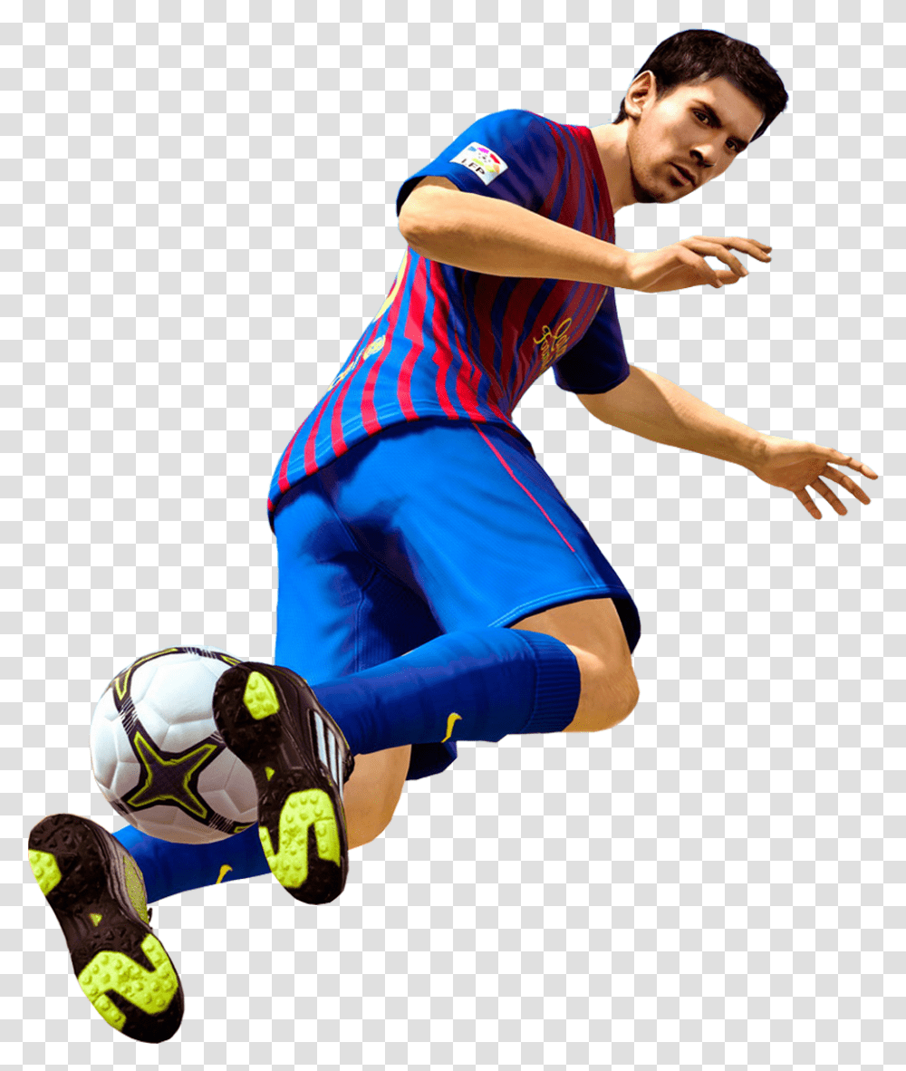 Football Player Messi Fifa Street, Person, Soccer Ball, Team Sport, People Transparent Png