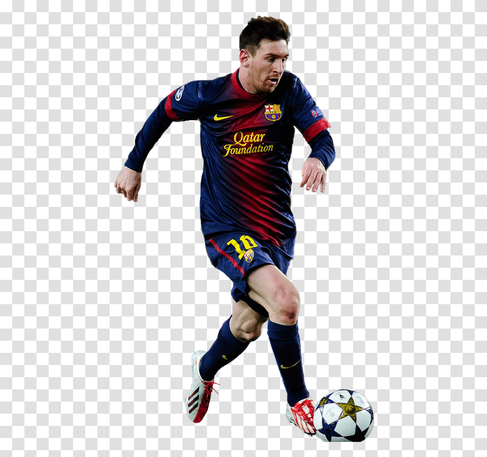 Football Player Messi Render, Soccer Ball, Team Sport, Person, People Transparent Png