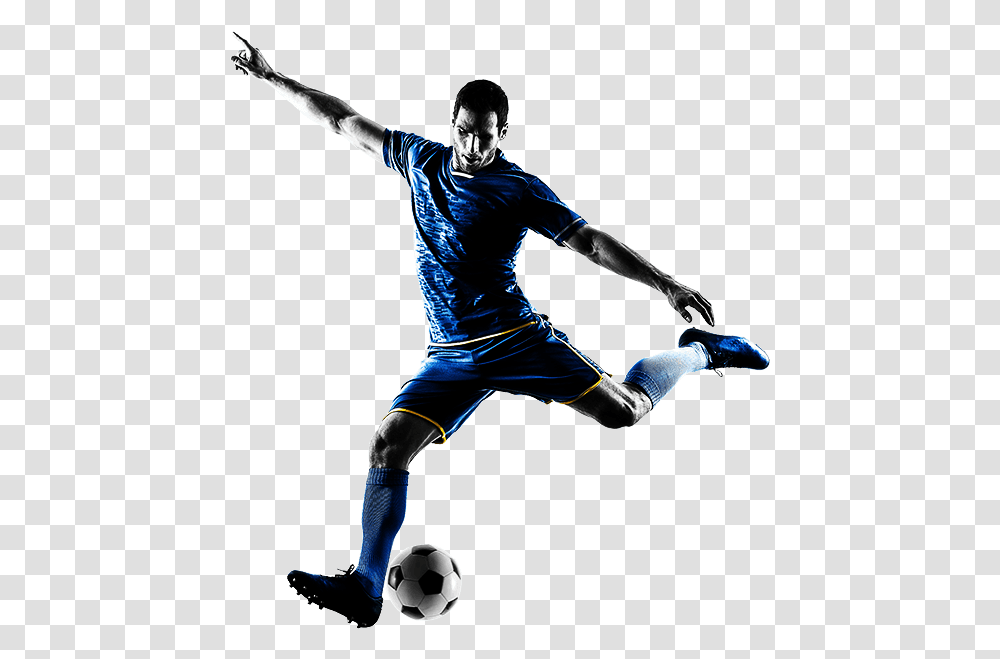 Football Player Person Kicking Football, Soccer Ball, Team Sport, People, Human Transparent Png