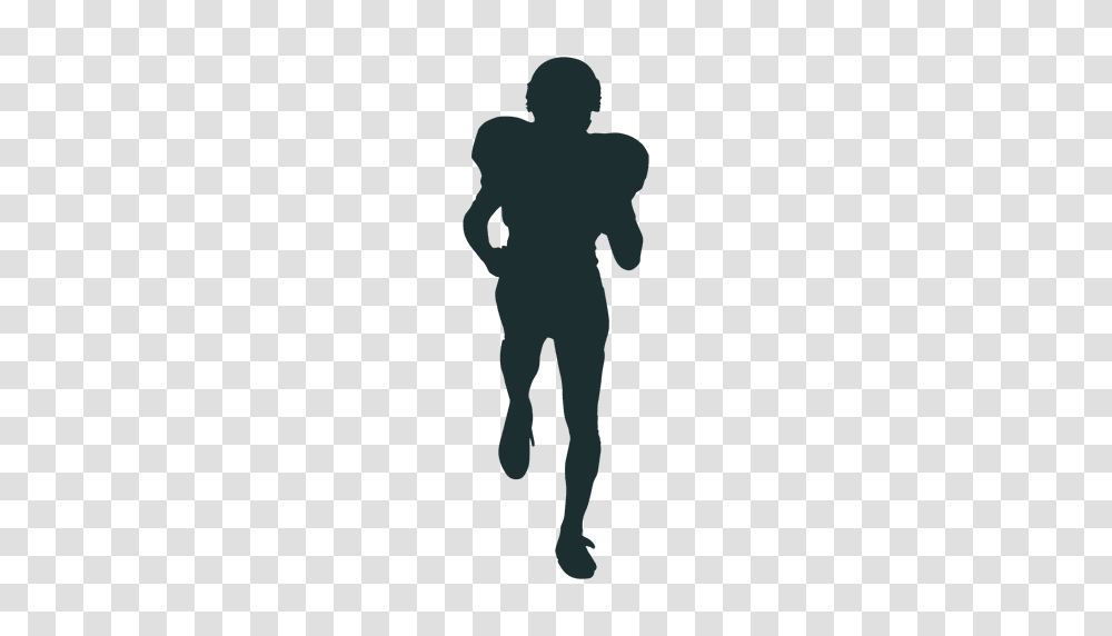 Football Player Running Images, Silhouette, Person, Hand, Pedestrian Transparent Png