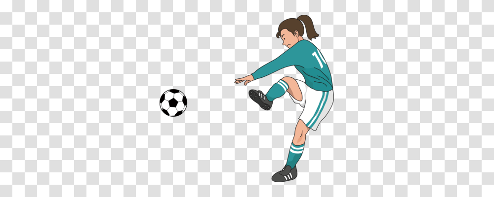 Football Player Shooting Clip Art Women Cartoon, Kicking, Person, People, Sport Transparent Png