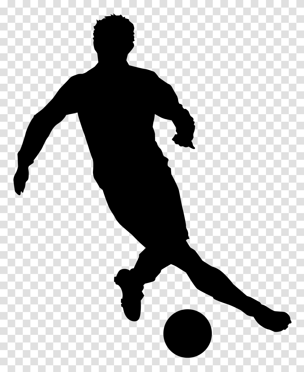 Football Player Silhouette Clip Art Gallery, Person, Human, Cross Transparent Png