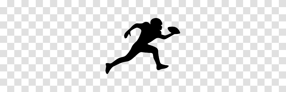 Football Player Silhouette Free Crafts Sports, Person, Stencil, People, Handball Transparent Png