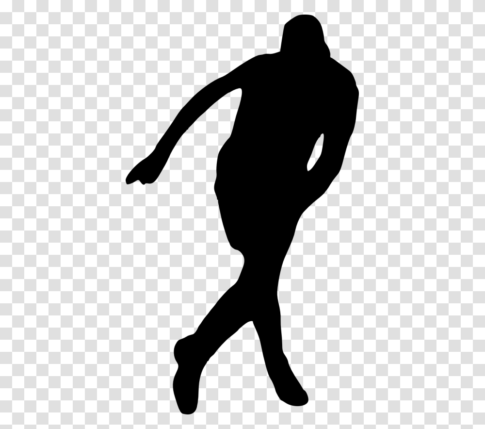 Football Player Silhouette, Gray, World Of Warcraft Transparent Png