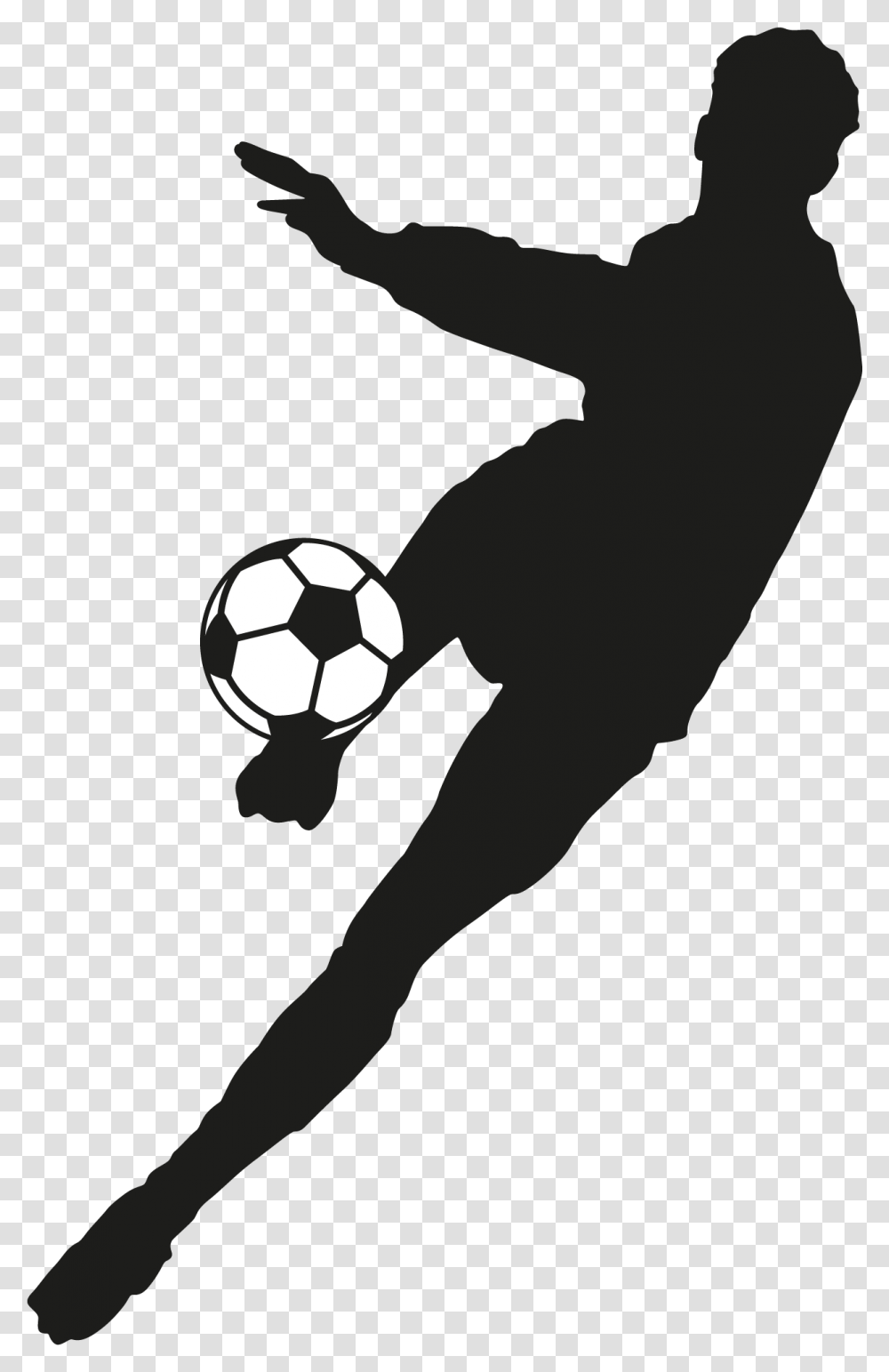 Football Player Silhouette Silhouette Football Players, Person, Human, People, Soccer Ball Transparent Png