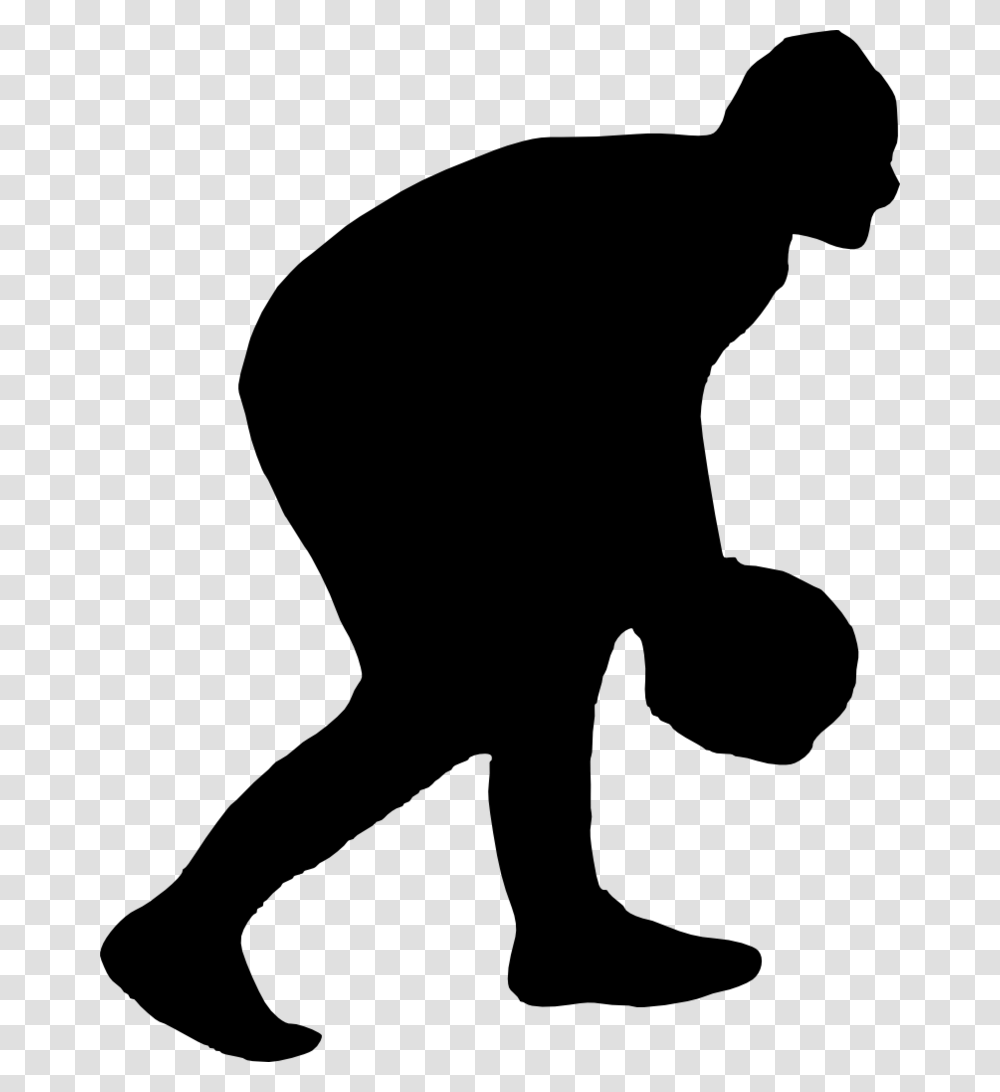 Football Player Silhouette Silhouette, Gray, World Of Warcraft Transparent Png