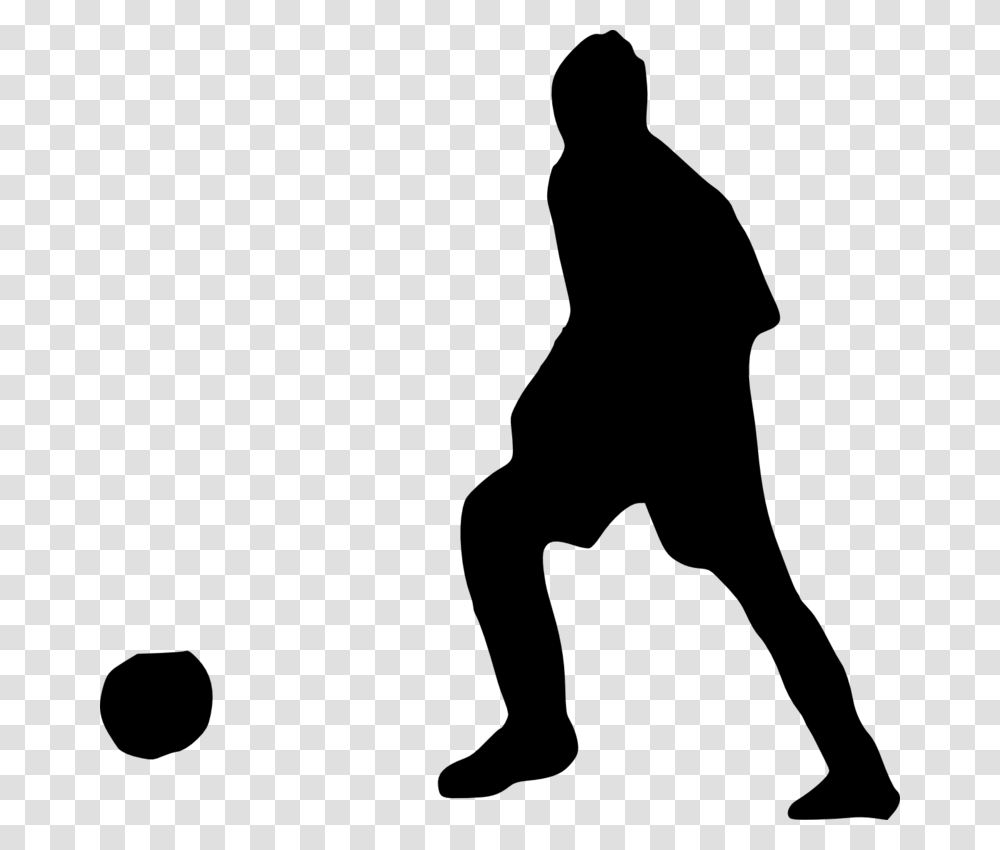 Football Player Silhouette Silhouette, Gray, World Of Warcraft Transparent Png