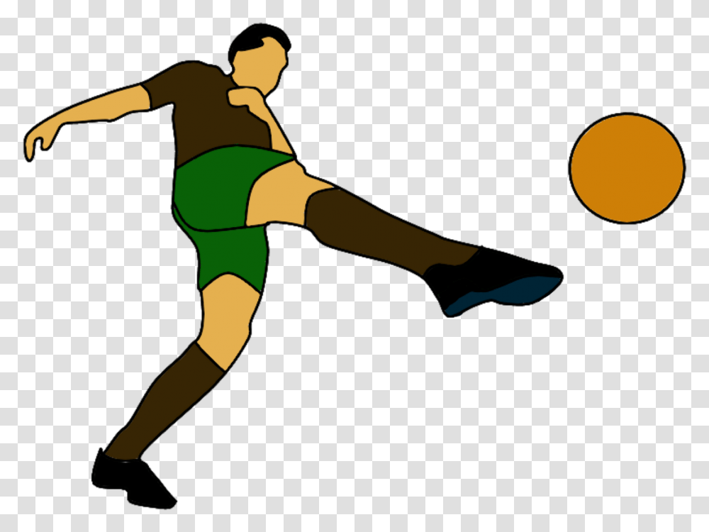 Football Player Sport Shooting Match Clipart Clip Art, Person, Kicking, People, Team Sport Transparent Png