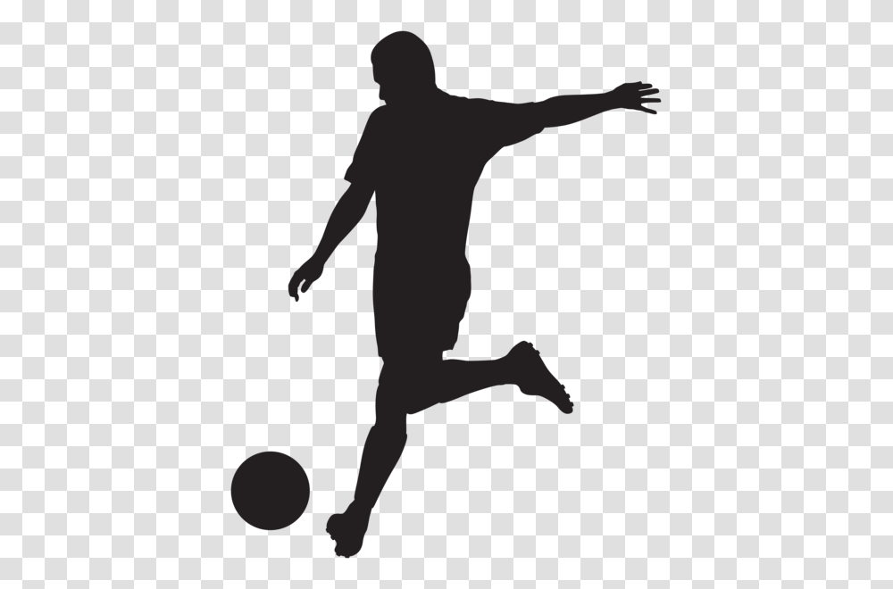 Football Player, Sport, Silhouette, Person, Kicking Transparent Png