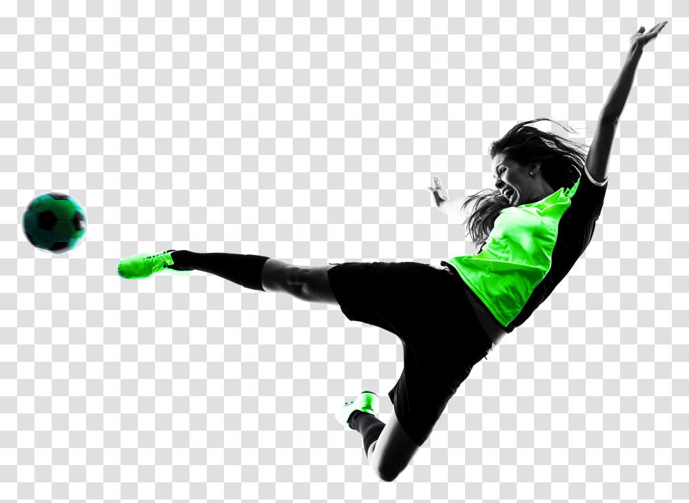 Football Player Woman Women's Association Soccer Player Woman, Person, Dance Pose, Leisure Activities, People Transparent Png