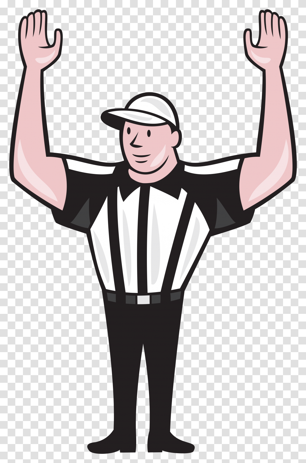 Football Referee 7 Image Cartoon Referee, Performer, Person, Human, Magician Transparent Png