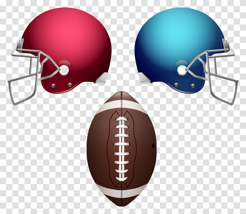 Football Set Clipart American Football, Apparel, Helmet, Team Sport Transparent Png