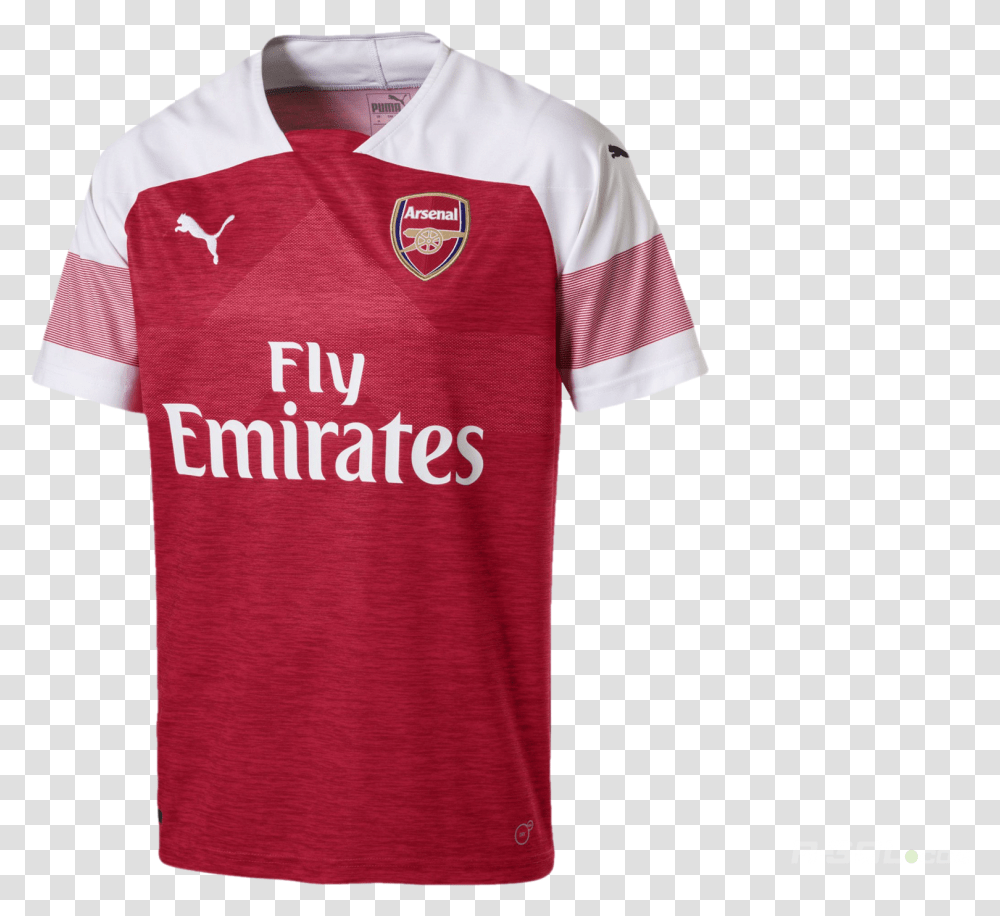 Football Shirt Puma Arsenal Replica Home Arsenal 2018 2019 Jersey, Apparel, T-Shirt, Person Transparent Png