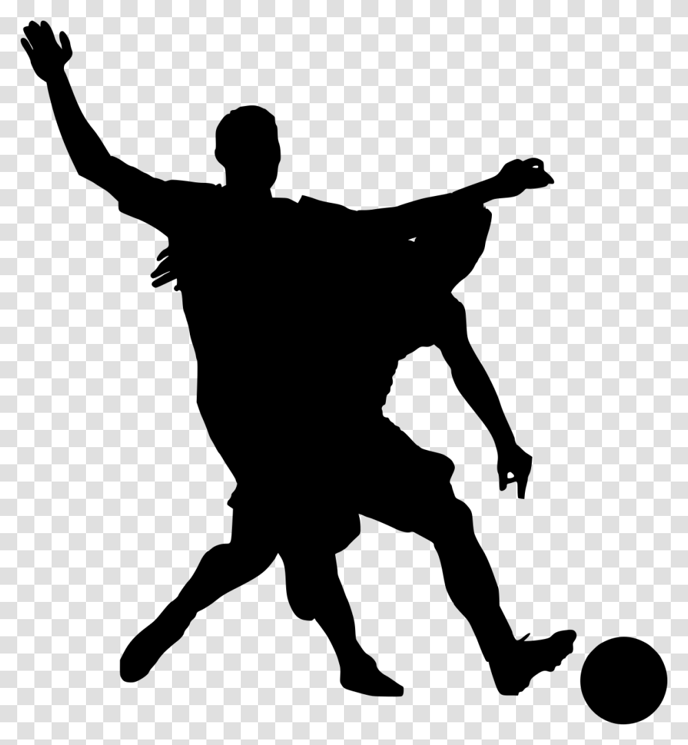 Football Soccer Silhouette 1 Male Dancer Silhouette, Gray, World Of Warcraft Transparent Png