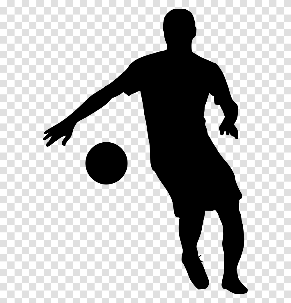 Football Soccer Silhouette 3 Silhouette, Gray, World Of Warcraft Transparent Png
