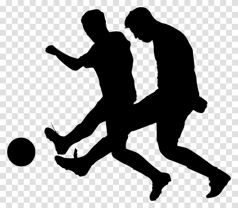 Football Soccer Silhouette 5 Illustration, Gray, World Of Warcraft Transparent Png