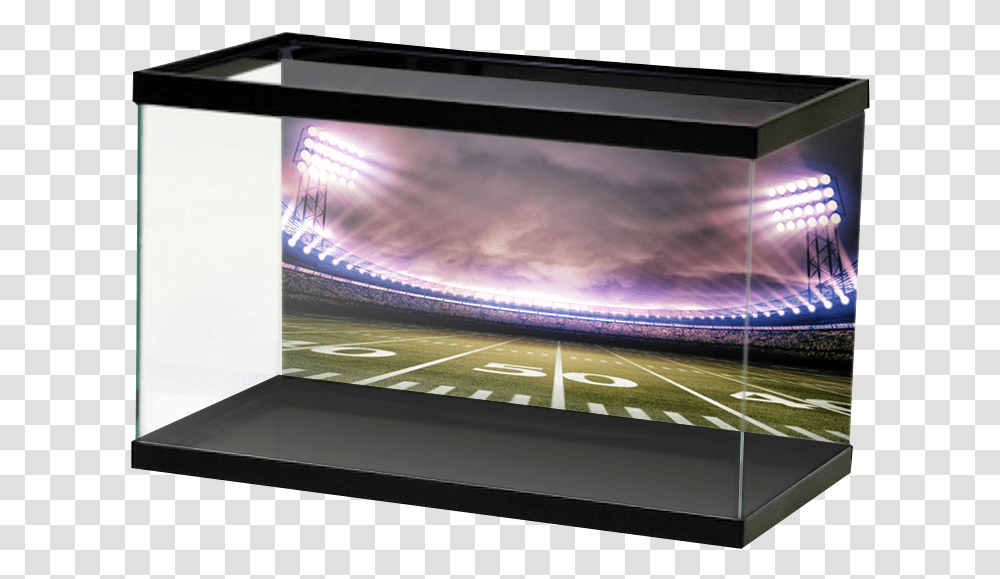 Football Stadium Lights Background Sports Themed Fish Tank, Building, Screen, Electronics, Field Transparent Png