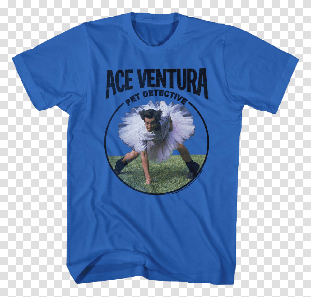 Football Stance Ace Ventura T Shirt Back In Black T Shirt, Apparel, T-Shirt, Person Transparent Png