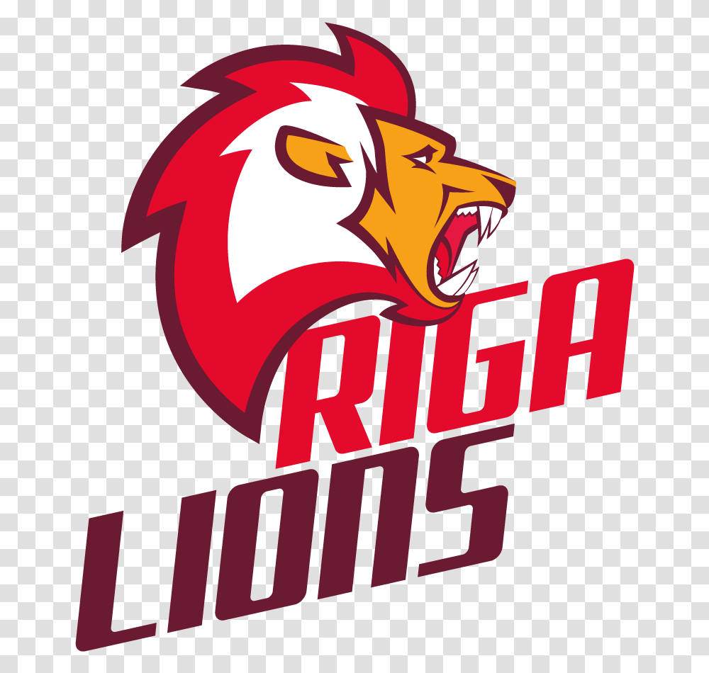 Football Team Riga Lions Logo Lion Logos Graphic Design, Symbol, Trademark, Angry Birds, Poster Transparent Png