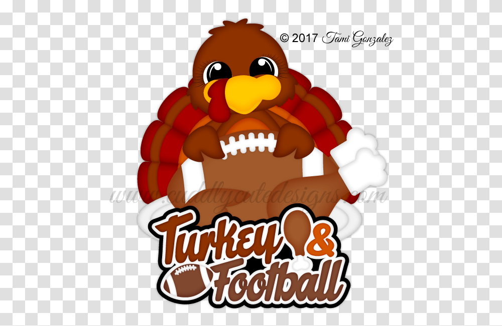 Football Turkey Clipart Image Football Thanksgiving Turkey Cartoon, Food, Birthday Cake, Dessert, Sea Life Transparent Png