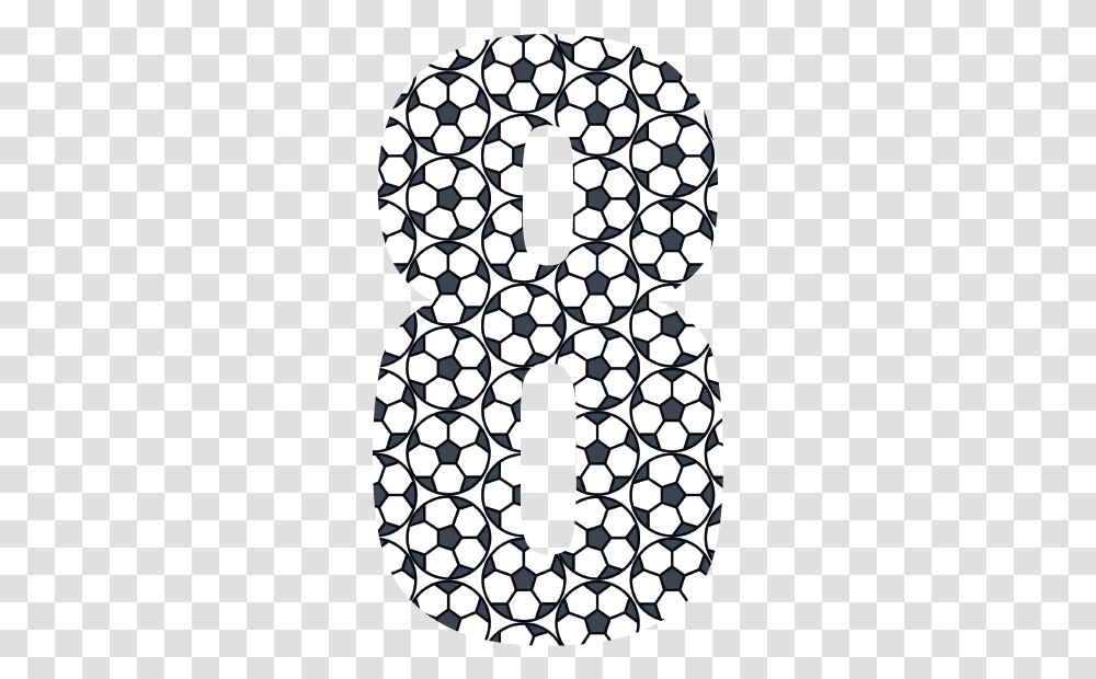 Football Wheelie Bin Number 8 National Museum Of Natural History, Pattern, Symbol, Text, Rug Transparent Png