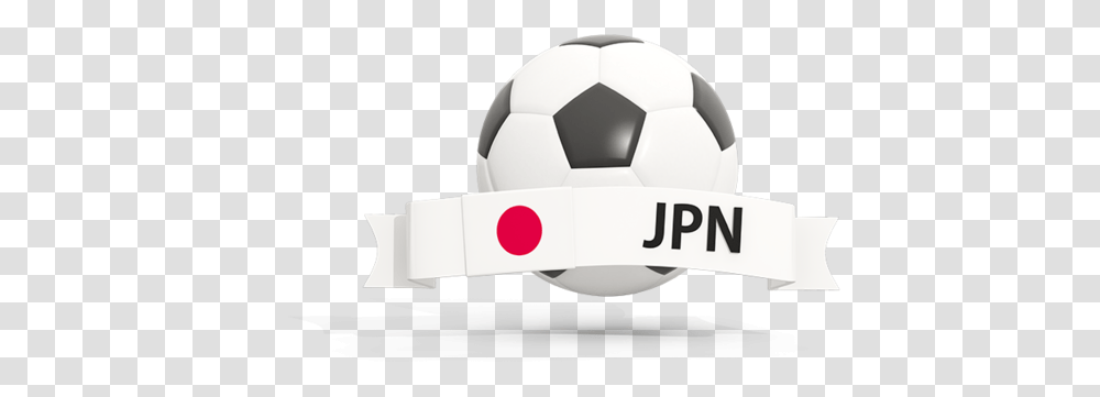 Football With Banner Illustration Of Flag Japan Illustration, Soccer Ball, Team Sport, Sports Transparent Png