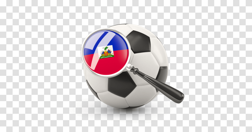 Football With Magnified Flag South Korea Soccer Ball, Team Sport, Sports, Badminton Transparent Png