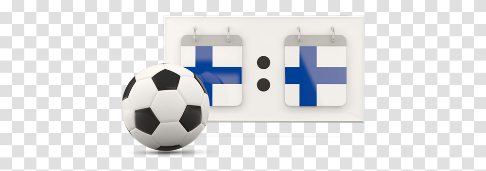 Football With Scoreboard Illustration Of Flag Finland Flag, Soccer Ball, Team Sport, Sports, Badminton Transparent Png